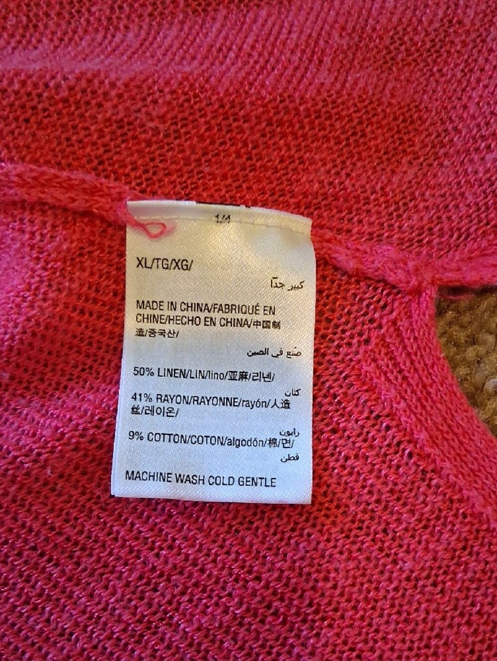 Alfani Open-Front Lightweight Open Knit Cardigan - Bright Pink - Picture 4 of 7